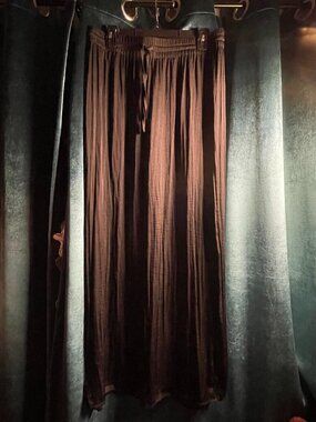 Rachel Zoe Satin Lightweight Black Pants